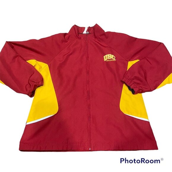 Women’s USC Trojans Windbreaker Jacket Full Zip Size L - Picture 1 of 4